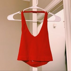 Forever 21 Stretchy Halter Crop Top